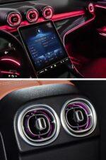 ВЕНТОВИ СО АМБИЕНТАЛНО ОСВЕТЛУВАЊЕ / AMBIENT LIGHT ( VENTS ) MERCEDES  W206  - 64 COLORS - Image 2