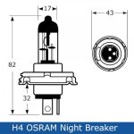 СИЈАЛИЦИ / H4 OSRAM Night Breaker Laser +130% 12V 60/55W 64193NBL-HCB - Image 2