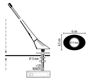 АНТЕНА / ANTENA 08009 PHONOCAR ALFA / ROMEO / CITROEN / FIAT / LANCE / OPEL / PEUGEOT / RENAULT / SEAT / SKODA  / TOYOTA / VW - Image 3