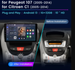 TOYOTA AYGO / PEUGEOT 107 / CITROEN C1 2005 - 2014  / 10″ / ANDROID MULTIMEDIA / СМАРТ МУЛТИМЕДИА СИСТЕМ - Image 2
